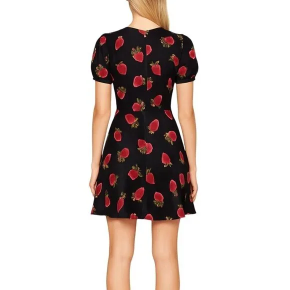 Reformation Koa mini dress, strawberry, size 2P - Picture 5 of 15